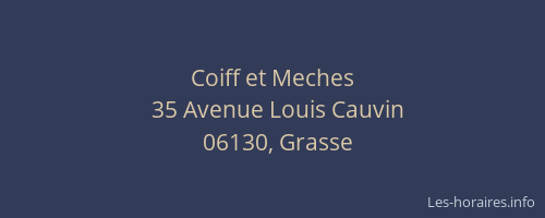 Coiff et Meches