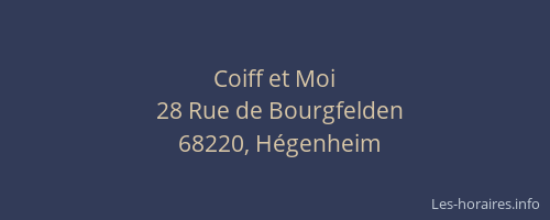 Coiff et Moi
