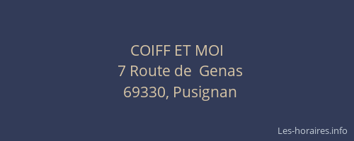 COIFF ET MOI