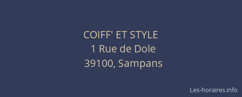 COIFF' ET STYLE