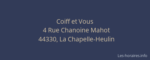 Coiff et Vous