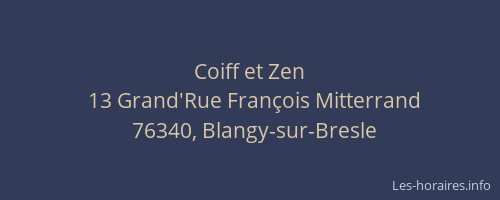 Coiff et Zen