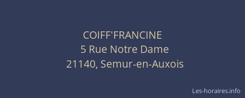 COIFF'FRANCINE