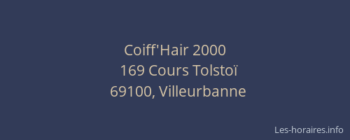 Coiff'Hair 2000