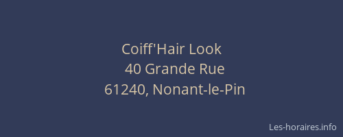 Coiff'Hair Look