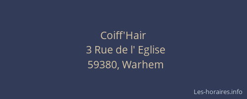 Coiff'Hair