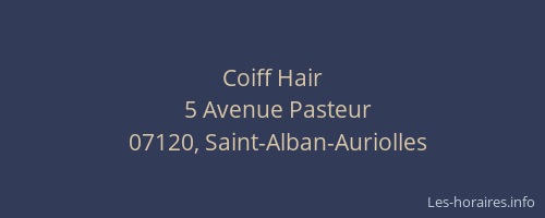 Coiff Hair