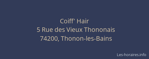 Coiff' Hair