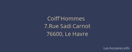 Coiff'Hommes
