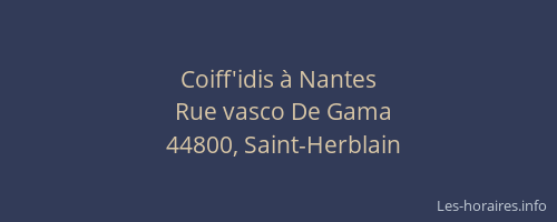 Coiff'idis à Nantes