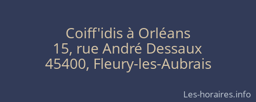 Coiff'idis à Orléans