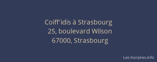 Coiff'idis à Strasbourg