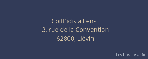 Coiff'idis &agrave; Lens