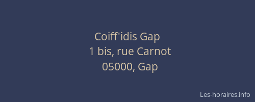 Coiff'idis Gap