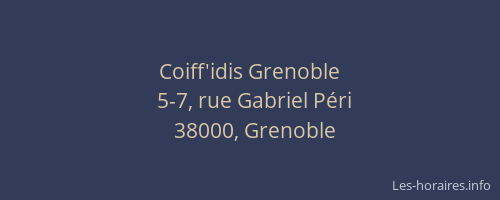 Coiff'idis Grenoble