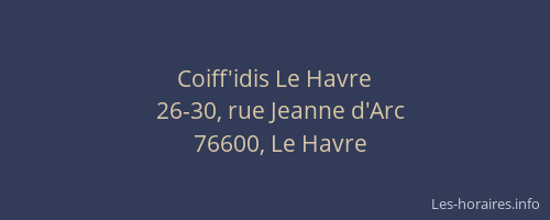 Coiff'idis Le Havre