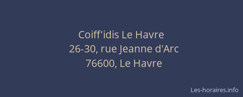 Coiff'idis Le Havre