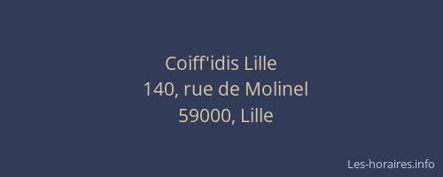 Coiff'idis Lille