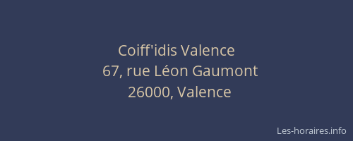 Coiff'idis Valence