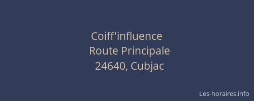 Coiff'influence