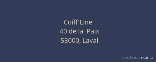 Coiff'Line
