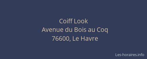 Coiff Look
