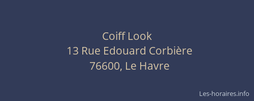 Coiff Look