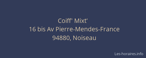 Coiff' Mixt'