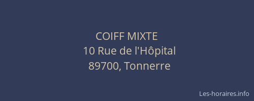 COIFF MIXTE