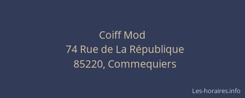 Coiff Mod