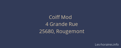 Coiff Mod