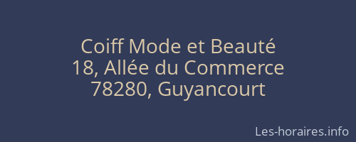 Coiff Mode et Beauté
