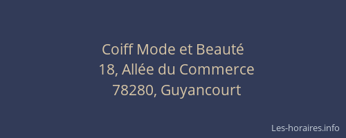 Coiff Mode et Beaut&eacute;