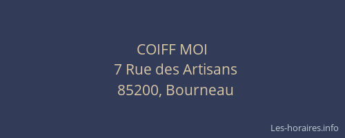 COIFF MOI