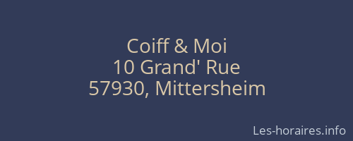 Coiff & Moi