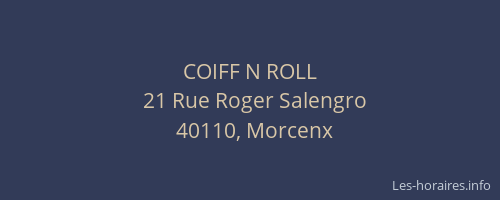 COIFF N ROLL