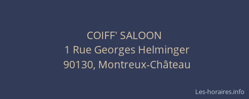COIFF' SALOON