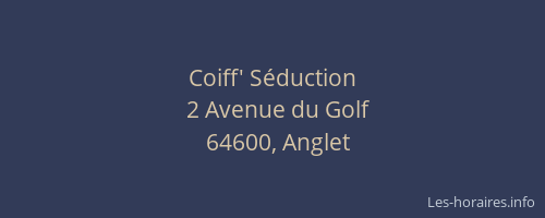 Coiff' S&eacute;duction