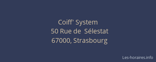 Coiff' System