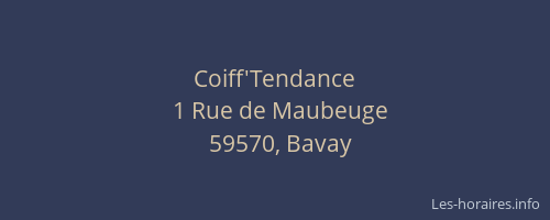 Coiff'Tendance