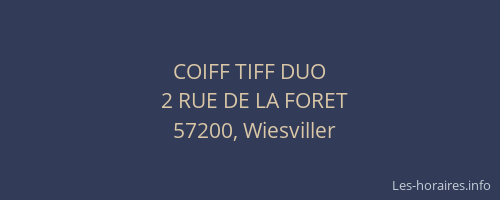 COIFF TIFF DUO