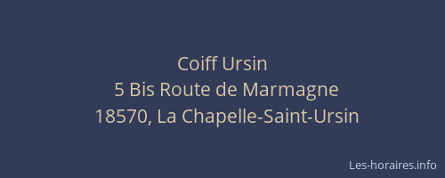 Coiff Ursin