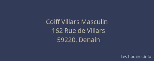 Coiff Villars Masculin
