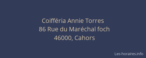 Coiff&eacute;ria Annie Torres