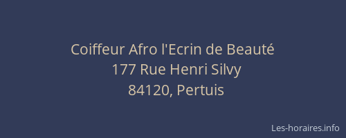 Coiffeur Afro l'Ecrin de Beauté