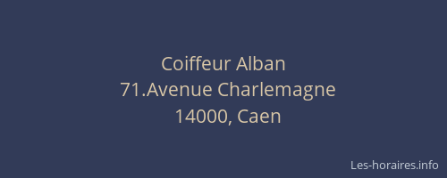 Coiffeur Alban