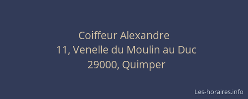 Coiffeur Alexandre