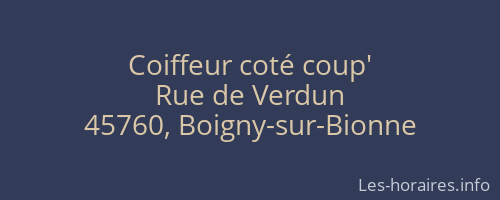 Coiffeur coté coup'