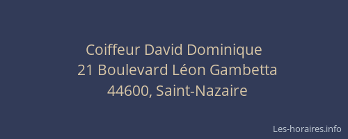 Coiffeur David Dominique