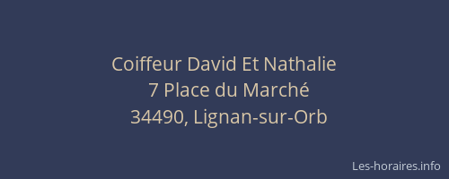 Coiffeur David Et Nathalie